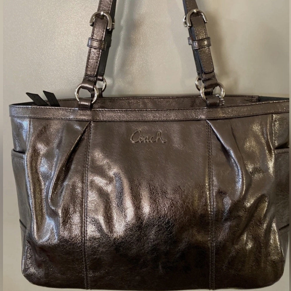 Coach Metallic Bronze Shoulder Bag